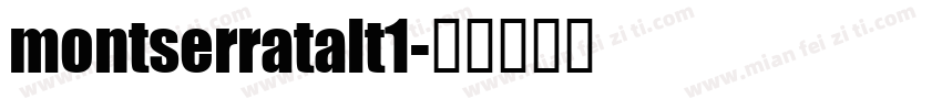 montserratalt1字体转换