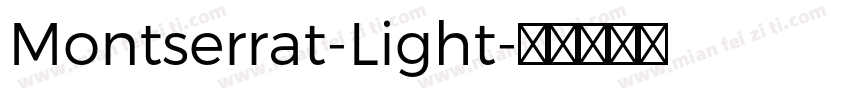 Montserrat-Light字体转换
