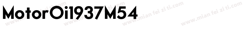 MotorOi1937M54字体转换