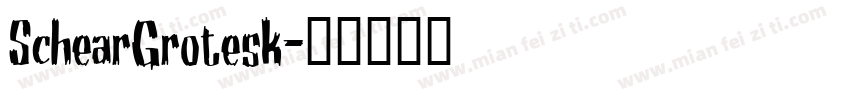 SchearGrotesk字体转换