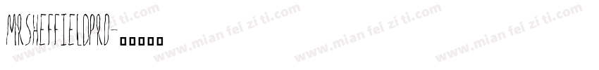 mrsheffieldpro字体转换