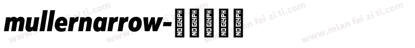 mullernarrow字体转换