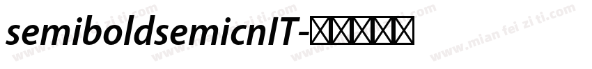 semiboldsemicnIT字体转换
