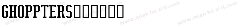 Ghoppters字体转换