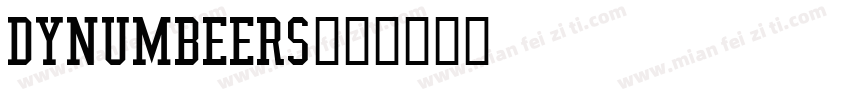 dynumbeers字体转换