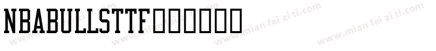 NBABULLSTTF字体转换