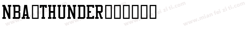 nba-thunder字体转换
