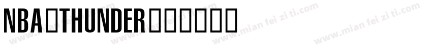 nba-thunder字体转换