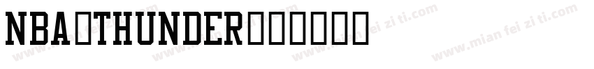 nba-thunder字体转换