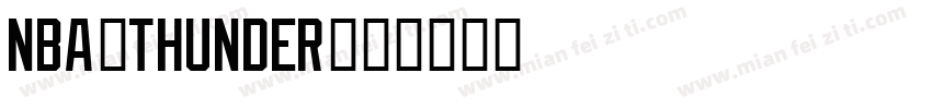 nba-thunder字体转换