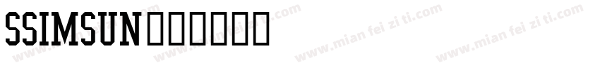 ssimsun字体转换