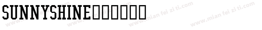 sunnyshine字体转换
