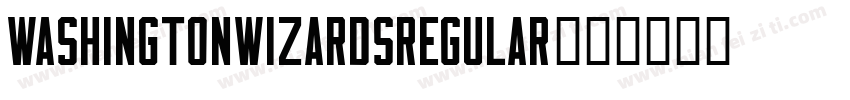 WashingtonWizardsRegular字体转换