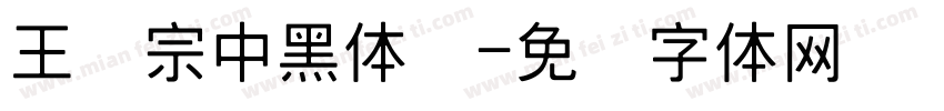 王汉宗中黑体简字体转换