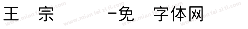 王汉宗综艺简字体转换