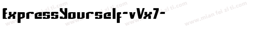 ExpressYourself-vVx7字体转换