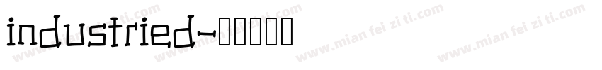 industried字体转换
