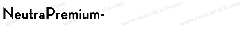 NeutraPremium字体转换
