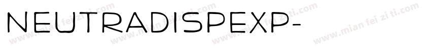 NeutraDispExp字体转换