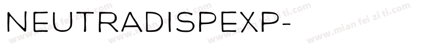 NeutraDispExp字体转换