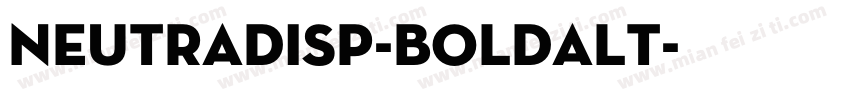 NeutraDisp-BoldAlt字体转换