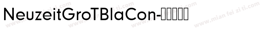 NeuzeitGroTBlaCon字体转换