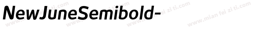 NewJuneSemibold字体转换