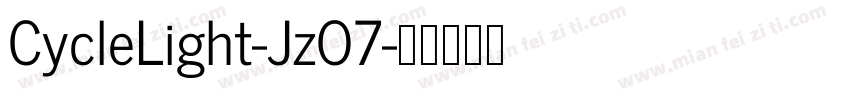 CycleLight-JzO7字体转换