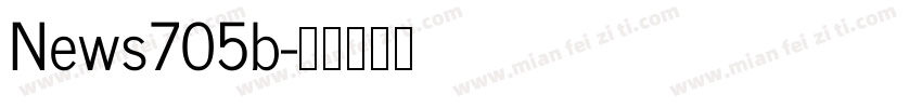 News705b字体转换