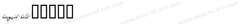 boingweb-bold字体转换