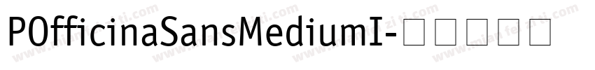 POfficinaSansMediumI字体转换