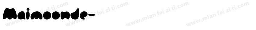 Maimoonde字体转换
