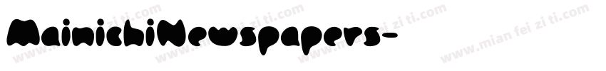 MainichiNewspapers字体转换