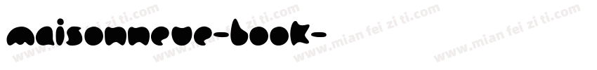 maisonneue-book字体转换