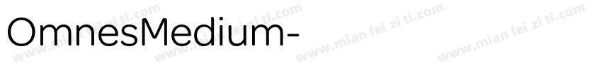 OmnesMedium字体转换