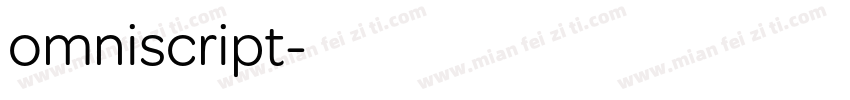 omniscript字体转换