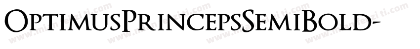 OptimusPrincepsSemiBold字体转换