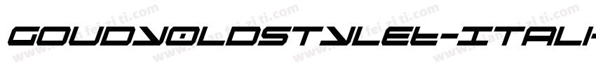 Goudy0ldStyleT-Itali字体转换