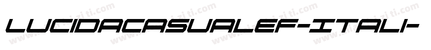 LucidaCasualEF-Itali字体转换