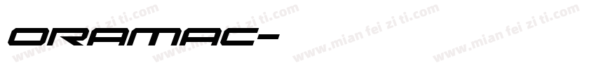 oramac字体转换