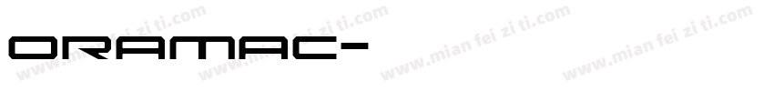 oramac字体转换