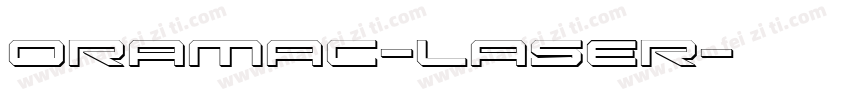 Oramac-Laser字体转换