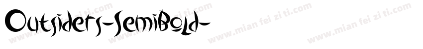 Outsiders-SemiBold字体转换