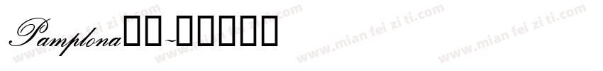 Pamplona字体字体转换