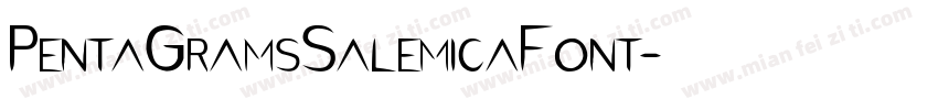PentaGramsSalemicaFont字体转换