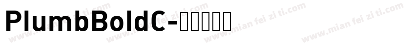 PlumbBoldC字体转换