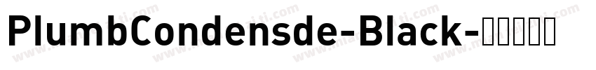 PlumbCondensde-Black字体转换
