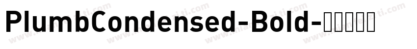 PlumbCondensed-Bold字体转换