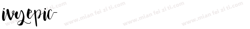 ivyepic字体转换