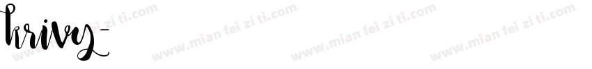 krivy字体转换